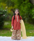 Kiara Rust Ethnic Set
