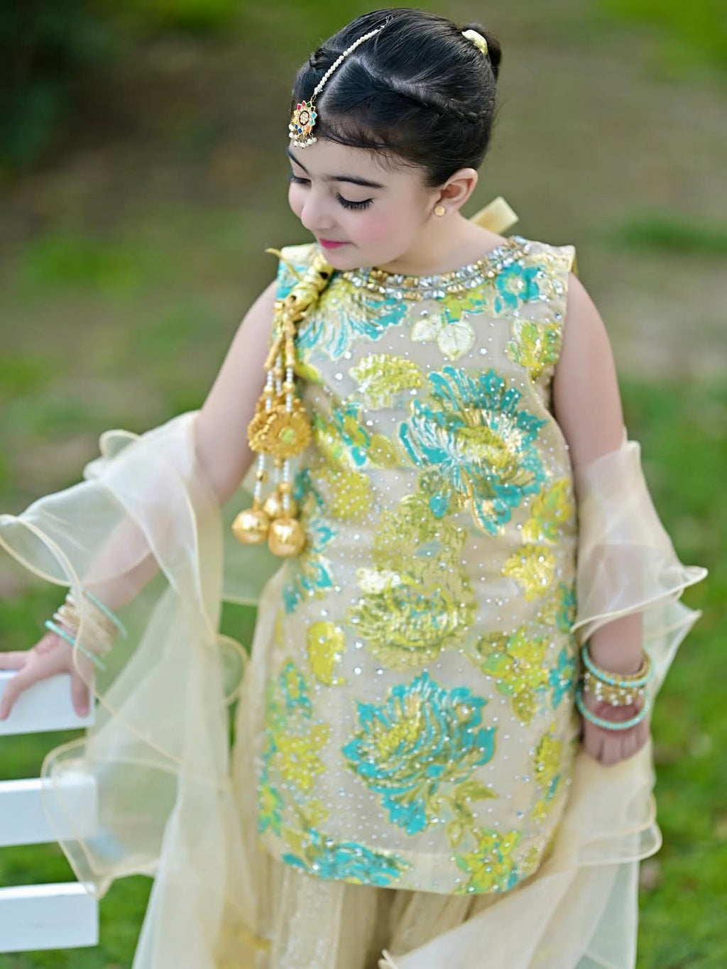 Aanya Green Festive Set
