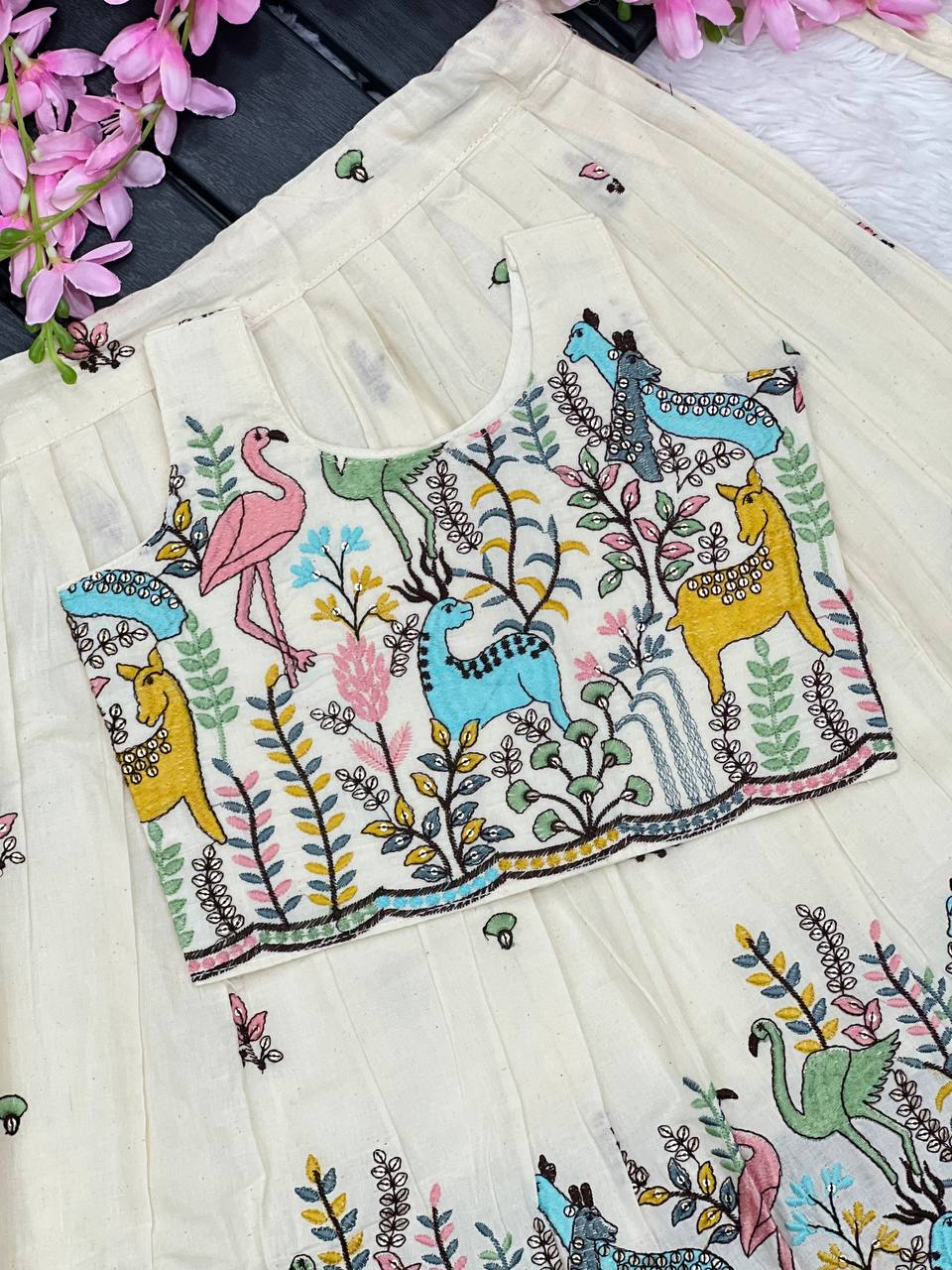 Innovative Desirable Pure Cotton Silk Lehengha Choli
