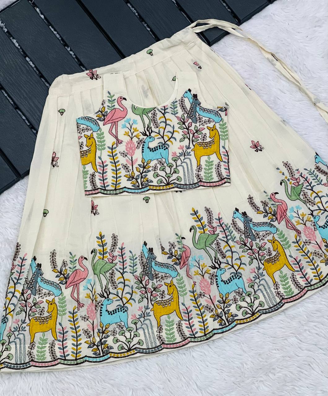 Innovative Desirable Pure Cotton Silk Lehengha Choli