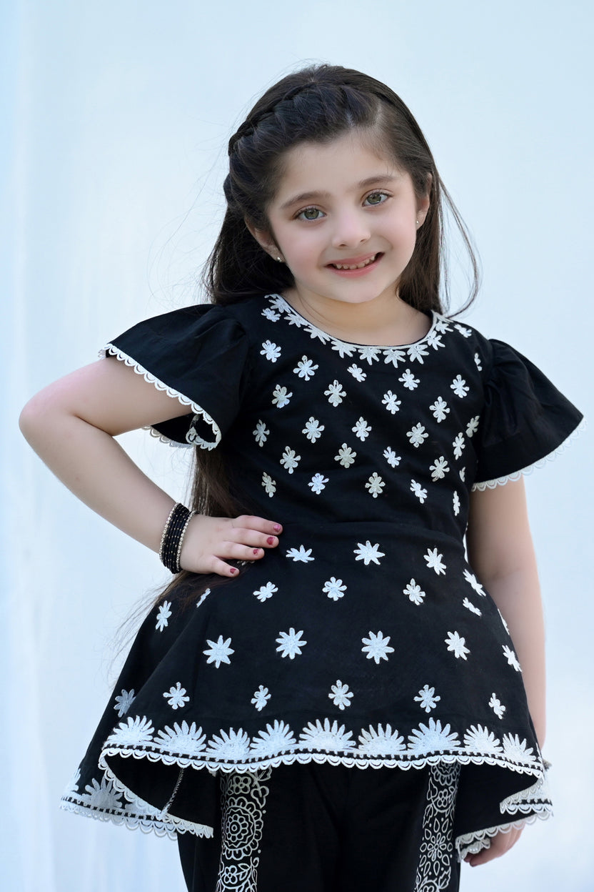 Midnight Bloom Kids Co-ord Set