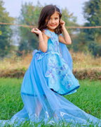 Ocean Bloom High-Low Dress