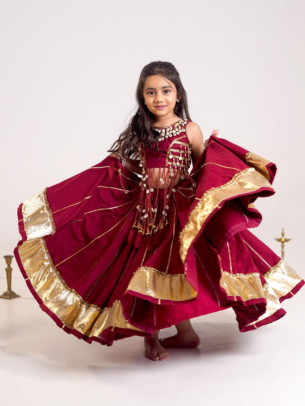 Aaradhya Maroon Royal Lehenga Choli
