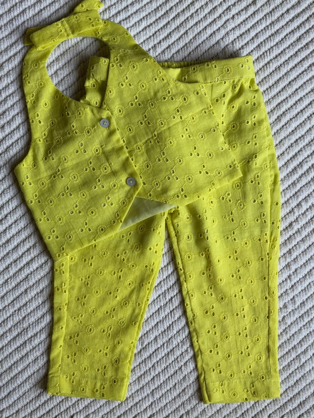 Lime Zest Schiffli Summer Co-Ord Set