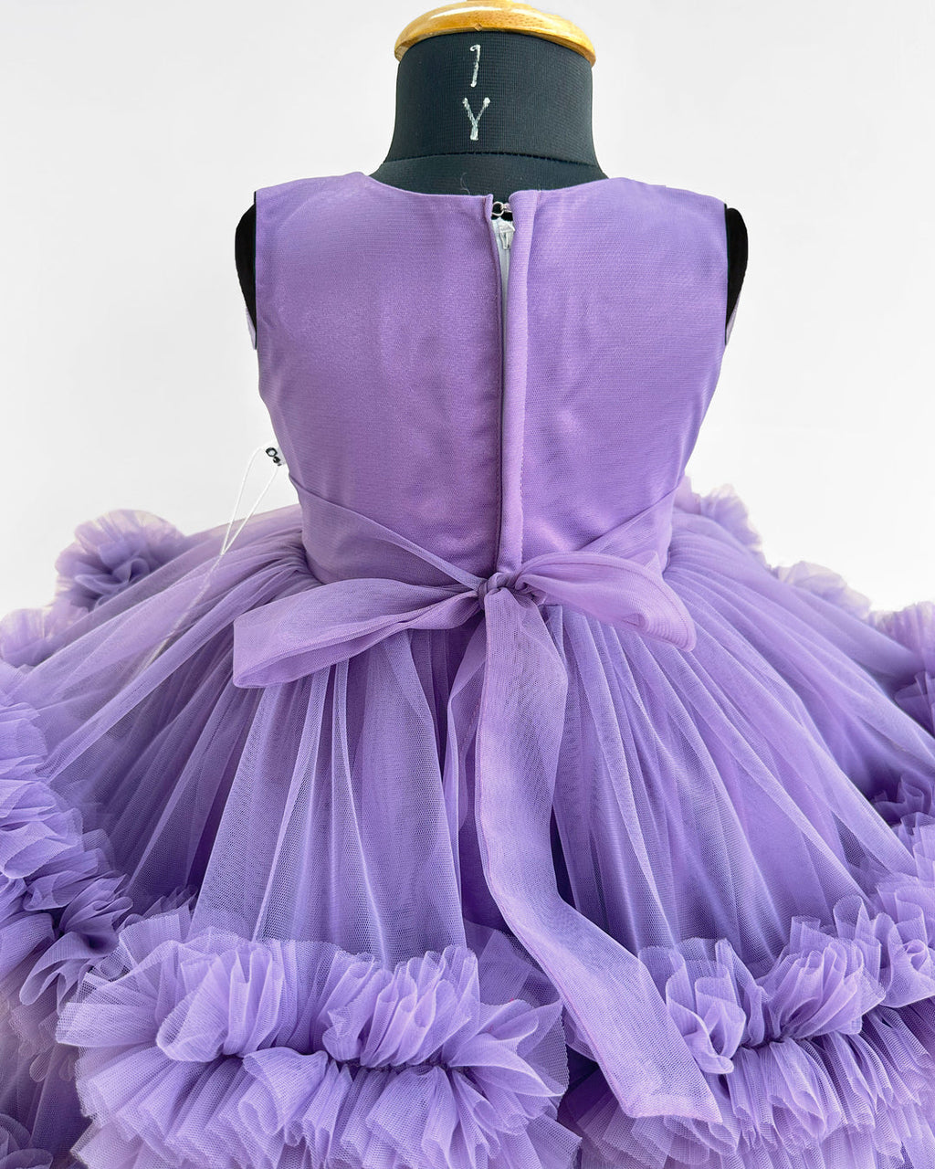 Enchanted Fairy Layered Ruffle Birthday Party Wear Gown Dress