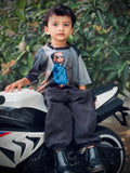 Little Biker Boss Graphic Tee & Jogger Set