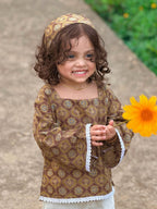 Little Zara Royal Heritage Kurti Palazzo Set