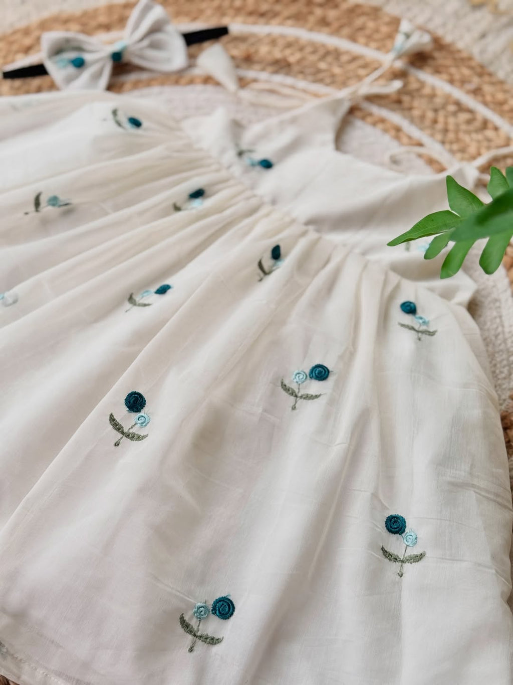 Ivory Bloom Kids Flare Dress Set