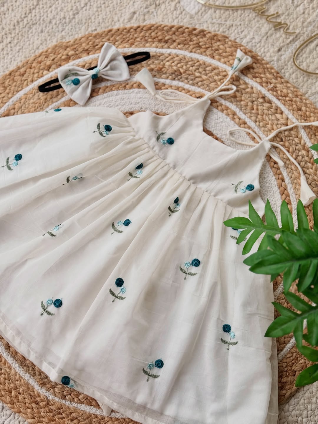 Ivory Bloom Kids Flare Dress Set