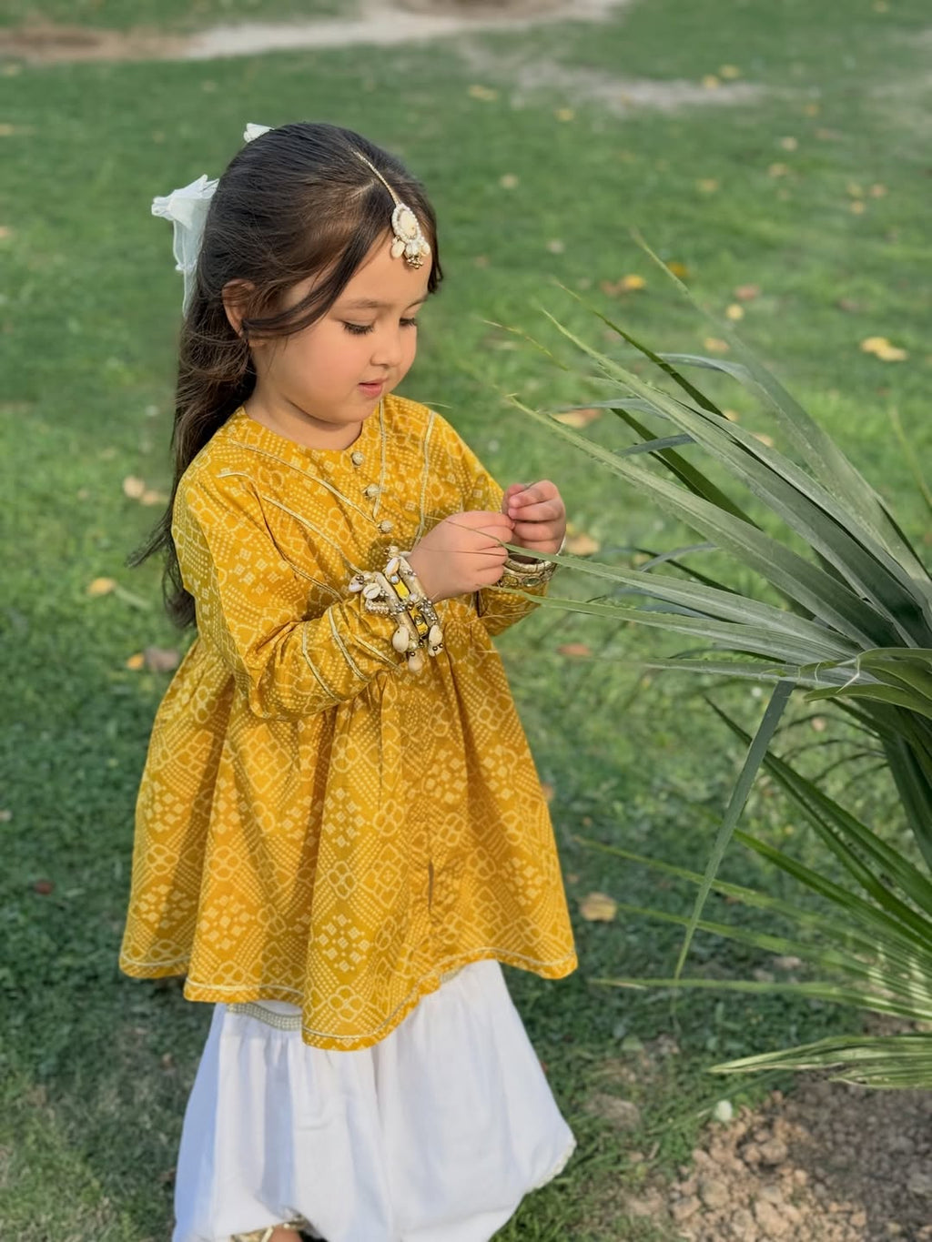 Meher Noor Mustard Bloom Set