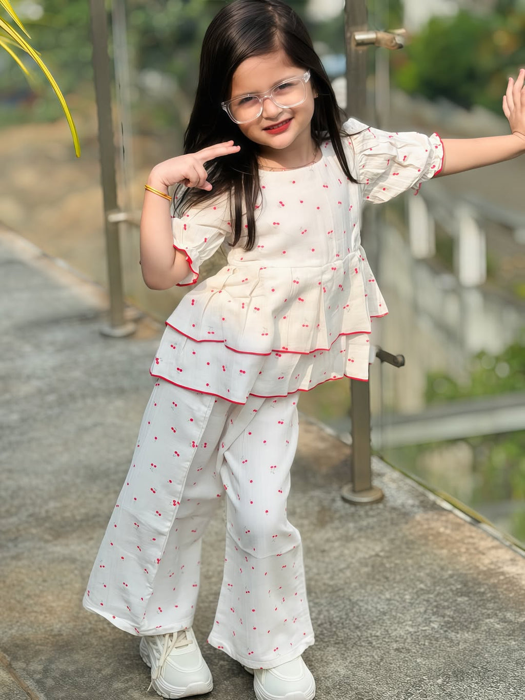 Little Cherry Charm Co-Ord Set for Girls