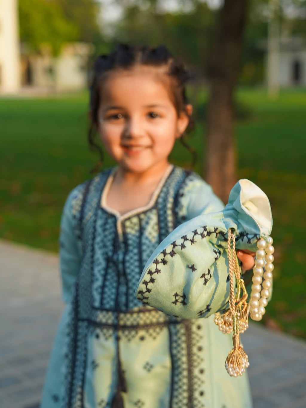 Zehra Mint Elegance Kurta Palazzo Set
