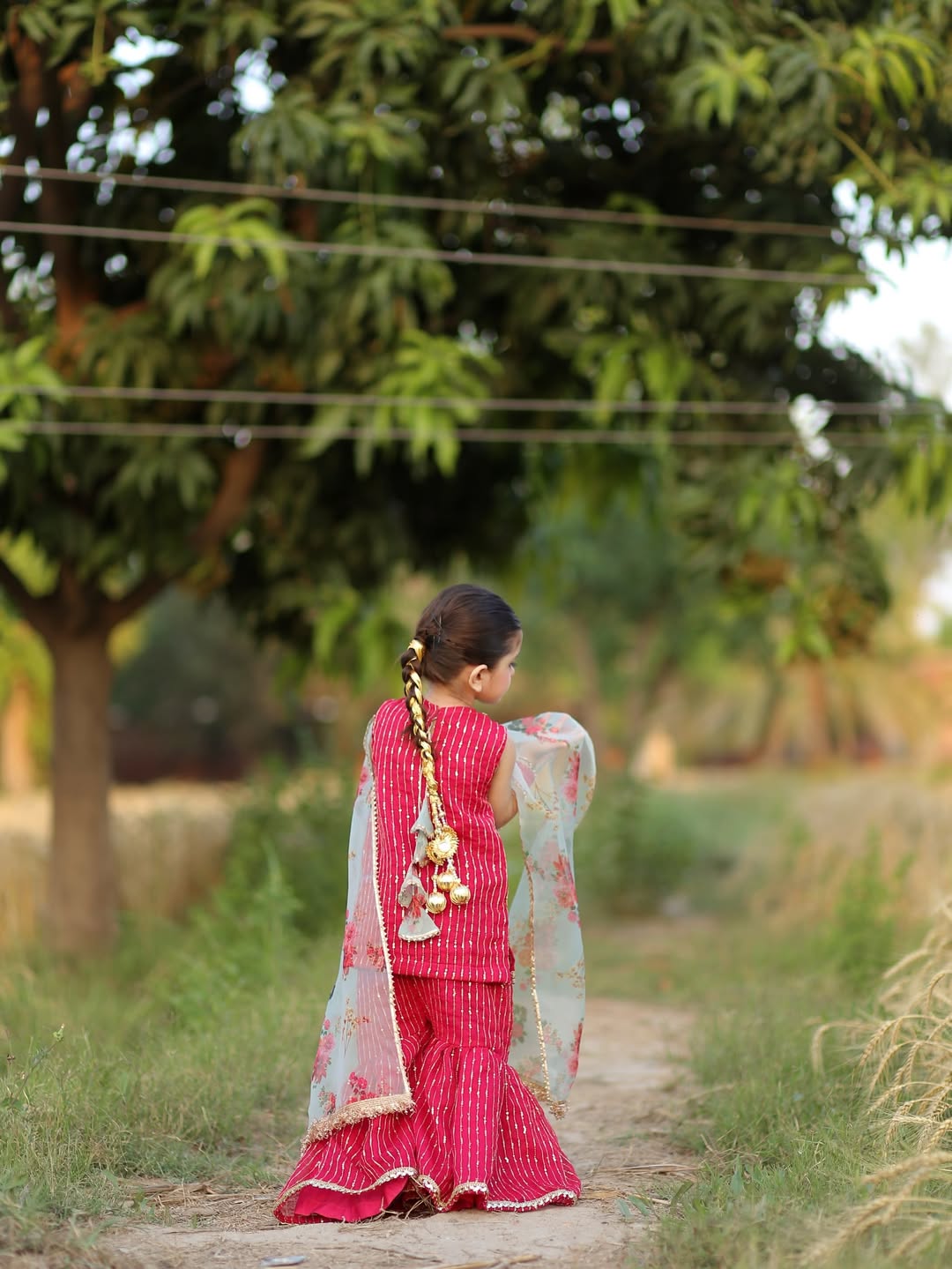 Aadhya Rani Pink Sharara Set