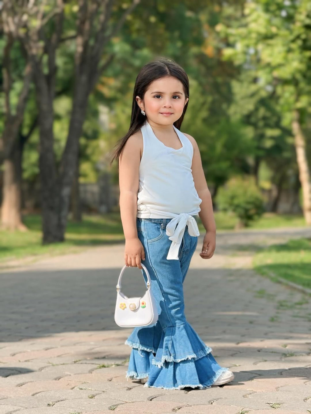 Chic Little Diva Flared Denim Set