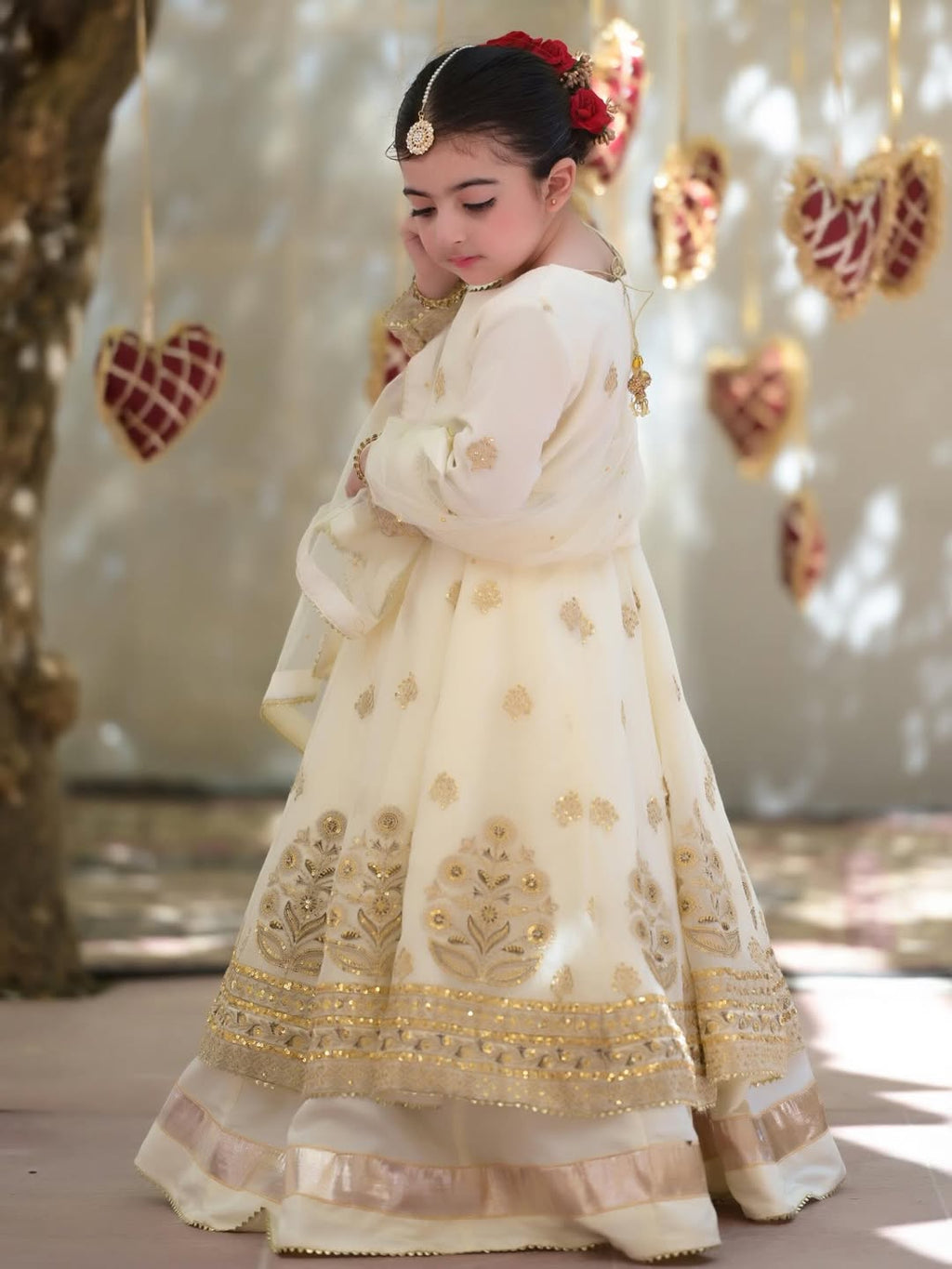 Myra Cream Royal Lehenga