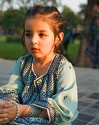 Zehra Mint Elegance Kurta Palazzo Set