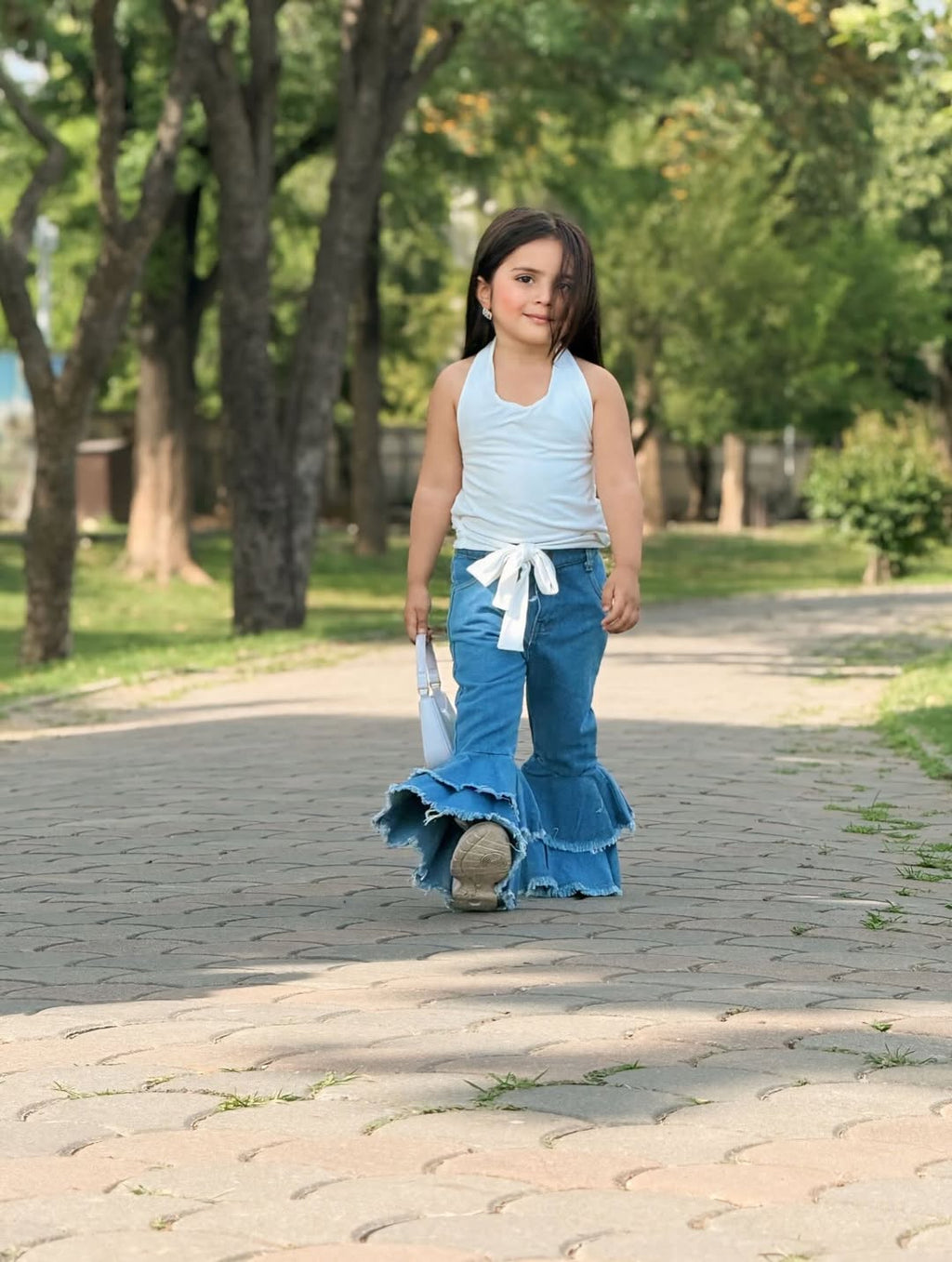 Chic Little Diva Flared Denim Set