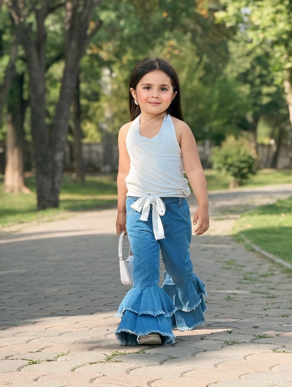 Chic Little Diva Flared Denim Set