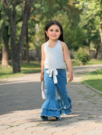 Chic Little Diva Flared Denim Set