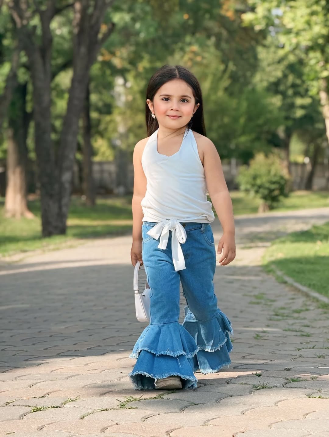 Chic Little Diva Flared Denim Set