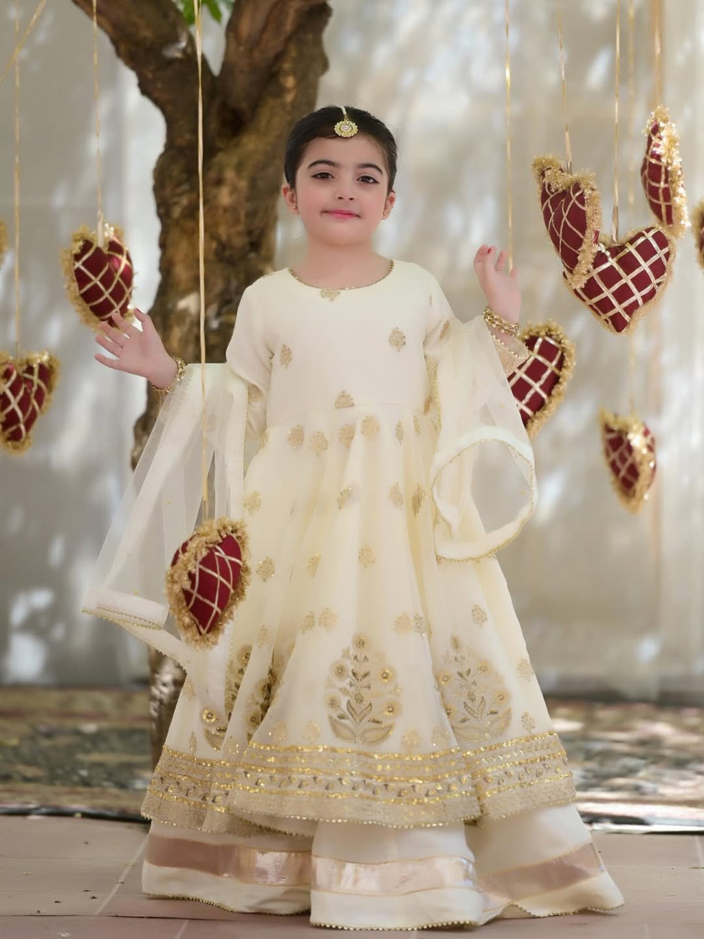 Myra Cream Royal Lehenga
