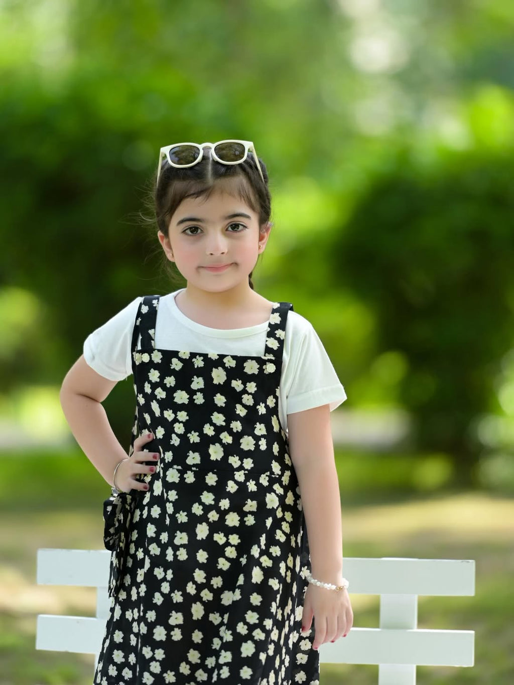 Moonlit Petal Girls Dress