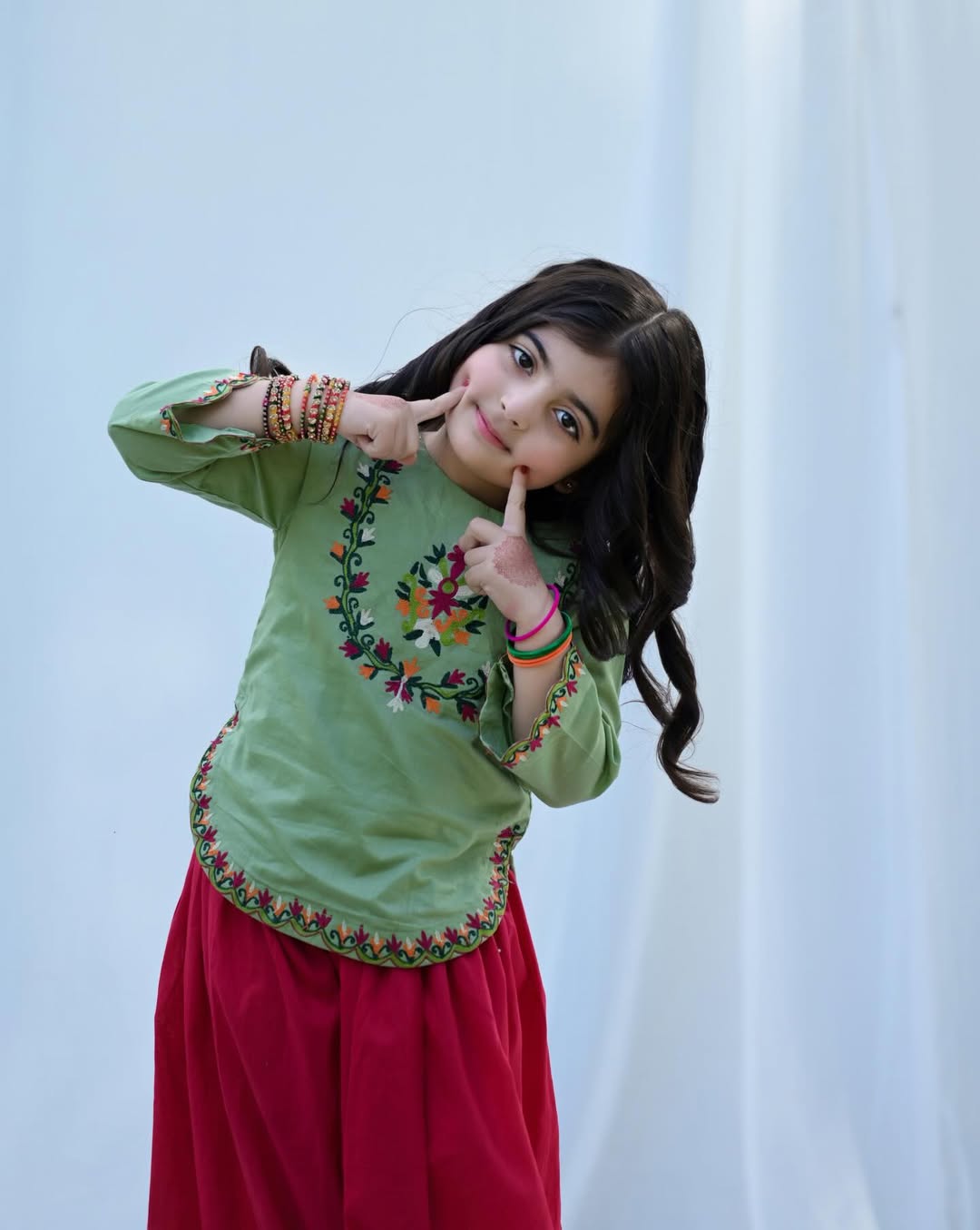 Daisy Mehendi Bloom Kids Sharara Set