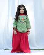 Daisy Mehendi Bloom Kids Sharara Set