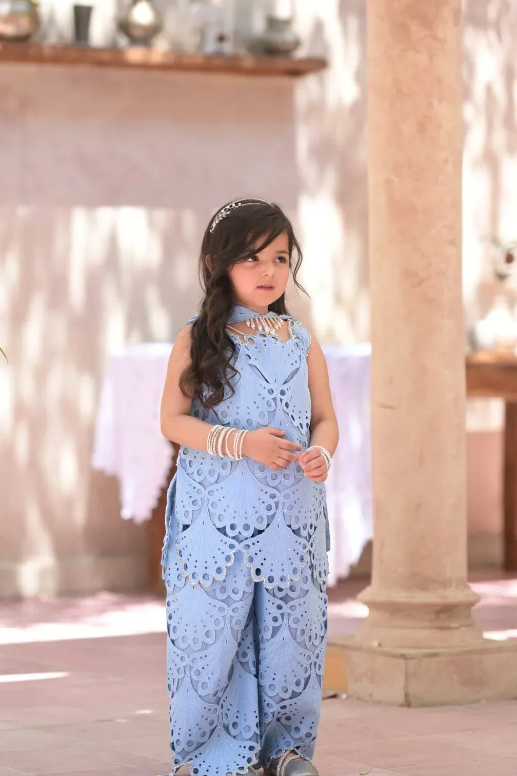 Dhyana Bloom Cut Work Co-Ord Set