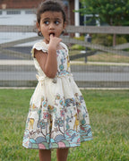 Luxury Khadi Cotton Heavy  Embroidery Work  Kids Frock
