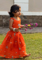 Zoya Orange Lehenga Choli Set