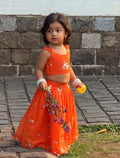 Zoya Orange Lehenga Choli Set