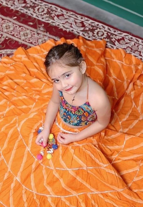 Zoya Orange Ghughri Designer Lehenga Choli