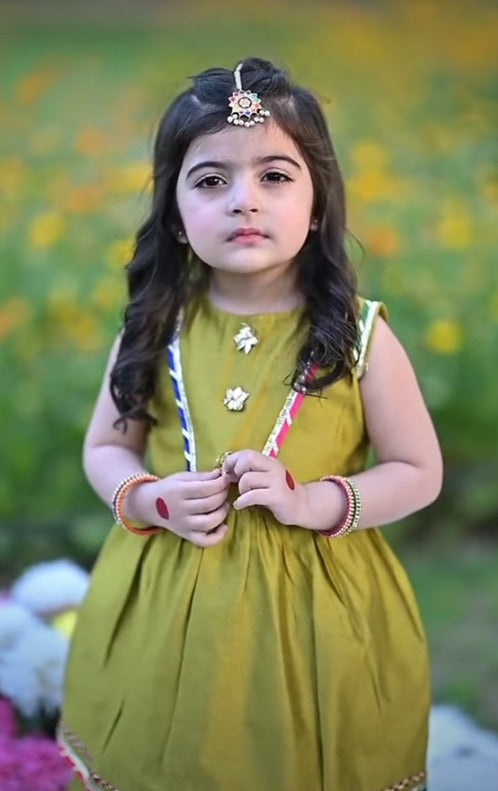 Little Blossom Olive Dress