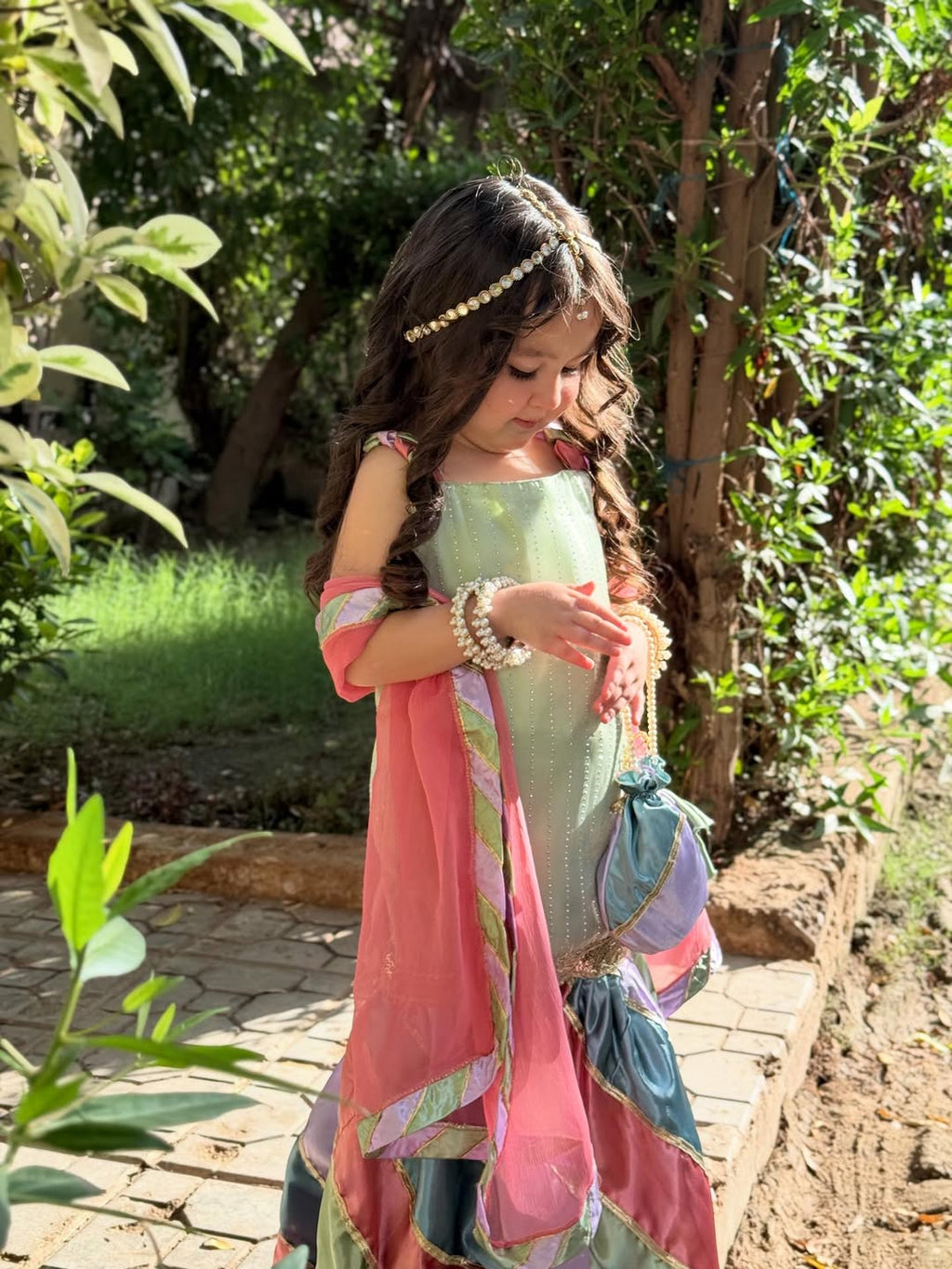 Rose Dusk Heirloom Sharara Set
