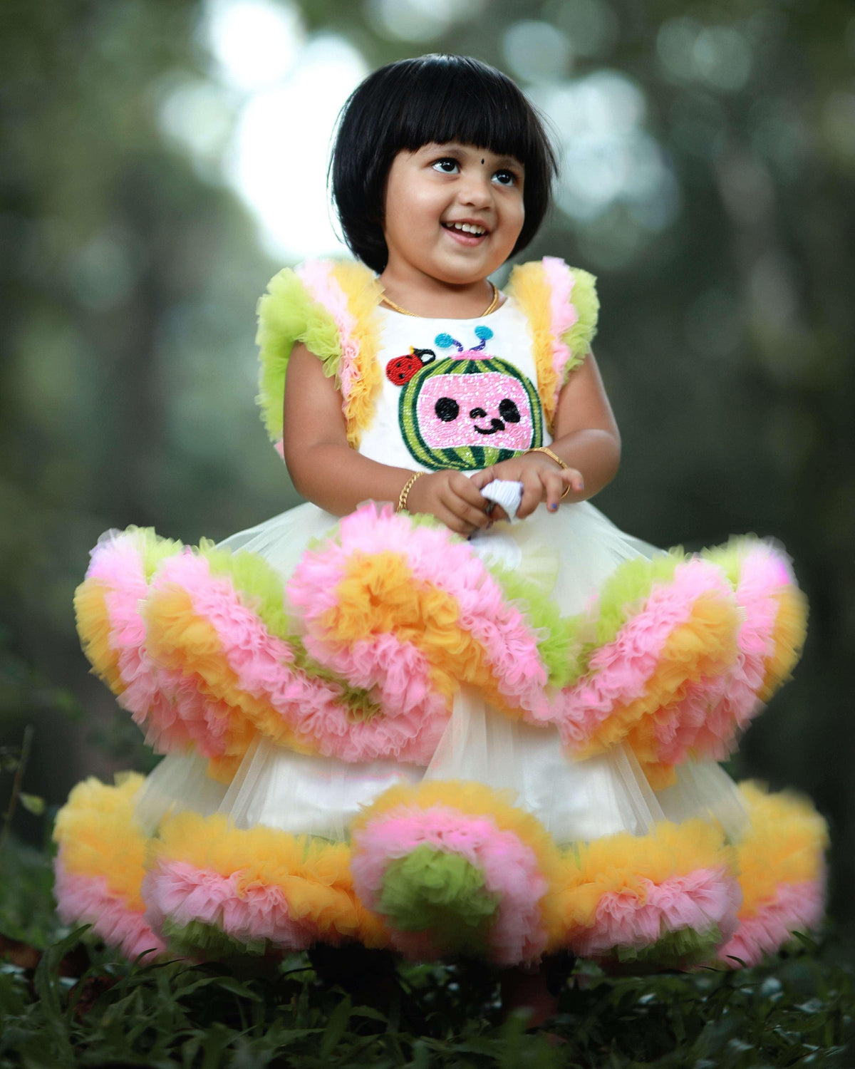 Rosabelle Floral Twirl Couture Dress