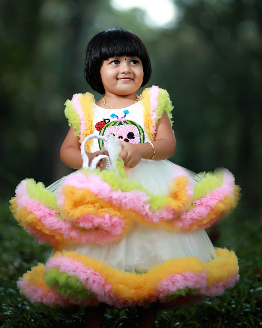 Rosabelle Floral Twirl Couture Dress