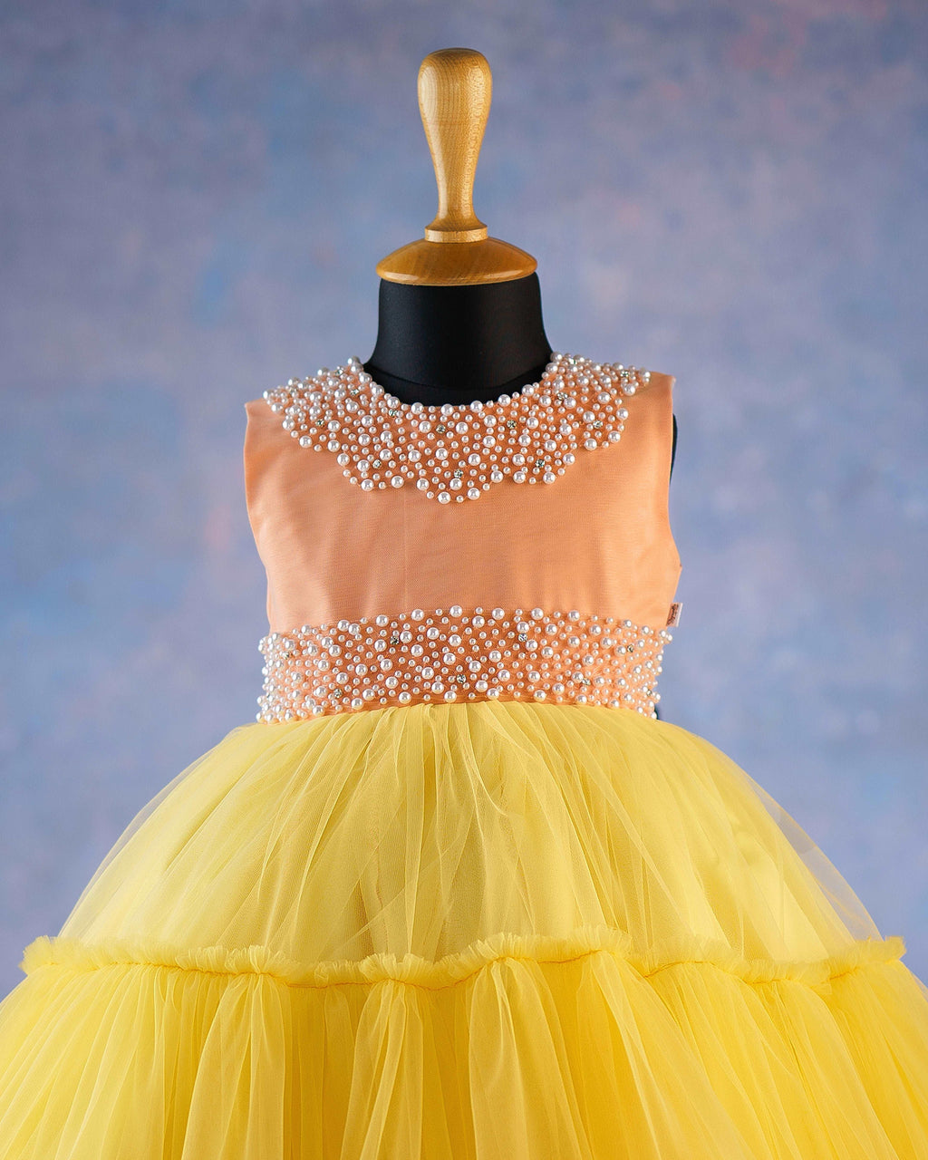 Sunset Bloom Layered Elegant Fairy Gown
